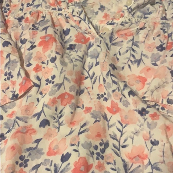 EUC size 5 floral 3/4 sleeve shirt A1 - Picture 2 of 4